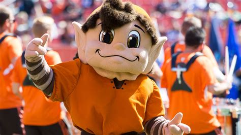 The browns mascot